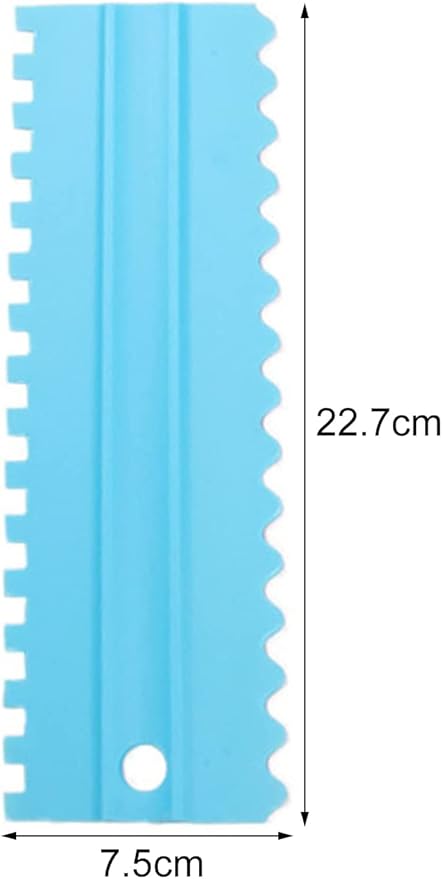 Plastic Tall Cake Scraper Cutter Tool for Icing and Decoration | Size 8.6 inch X 2.6 (4 pcs Set)