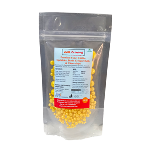 Premium Golden sugar pearls and beads