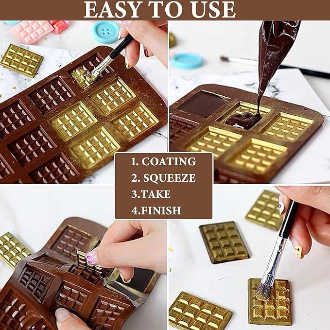12 cavity mini chocolate bar mould