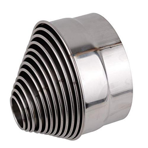 Stainless Steel Round Cookie Biscuit Cutter with Plain Edge Cutting - Set of 12 Different Sized Cutters